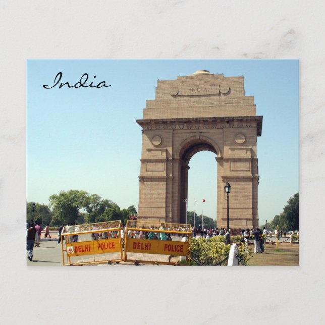 Carte Postale police de la porte indienne (Devant)