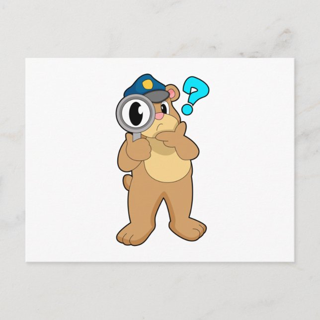 Carte Postale Police de l'ours Verre de nivellement (Devant)