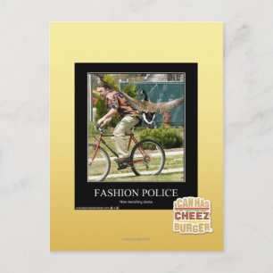 Carte Postale Police de mode