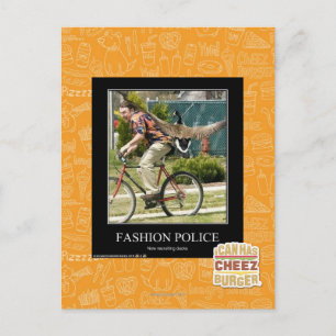 Carte Postale Police de mode