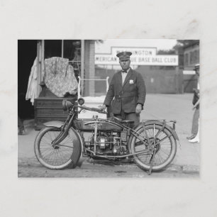 Carte Postale Police de moto, 1924
