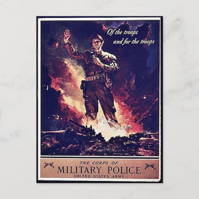 Carte Postale Police militaire (Devant)