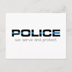 Carte Postale Police Que Nous Servons Et Protégeons