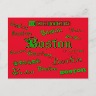 Carte Postale Polices vertes de Boston