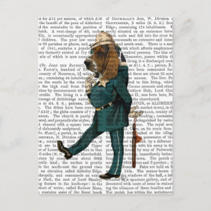 Carte Postale Policier de Basset Hound