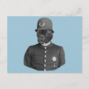 Carte Postale Policier vintage