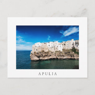 Carte Postale Polignano a Mare maisons sur une falaise dans les 