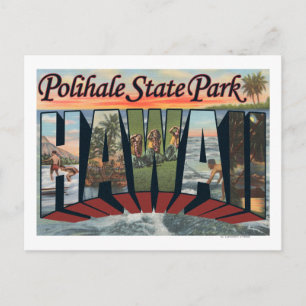 Carte Postale Polihale State Park, Hawaii - Scène aux grandes le