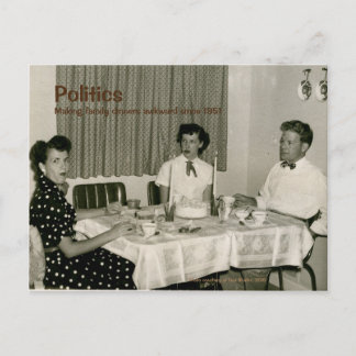 Carte postale Politique rétro