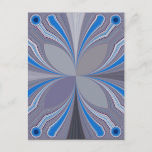 Carte Postale Polka gris cendré bleu Pointe Texture Art Imprimer