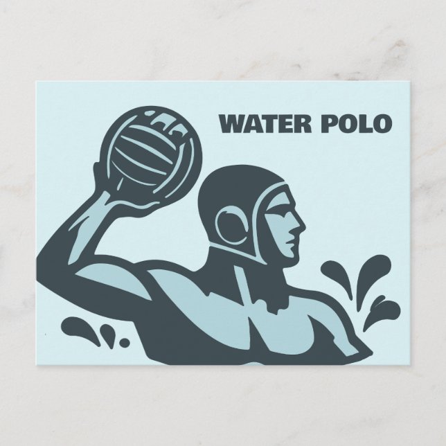 Carte Postale Polo aquatique (Devant)
