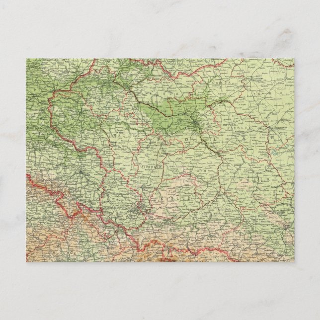 Carte Postale Pologne et TchechoSlovaquie (Devant)