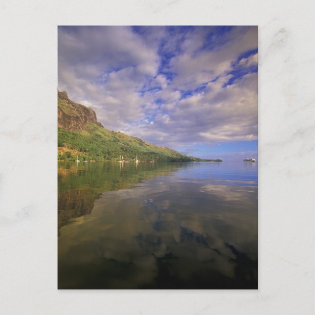 Carte Postale Polynésie française, Moorea. Cooks Bay. Bateau de  (Devant)