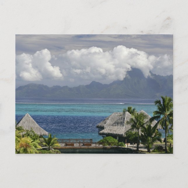 Carte Postale Polynésie française, Moorea. Vue sur l'île (Devant)