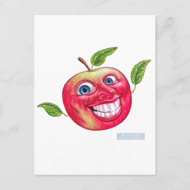Carte Postale pomme (Devant)