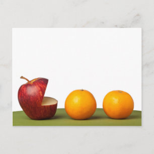 Carte Postale Pomme à l'orange