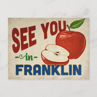Carte Postale Pomme de Franklin Tennessee - Voyage Ancien