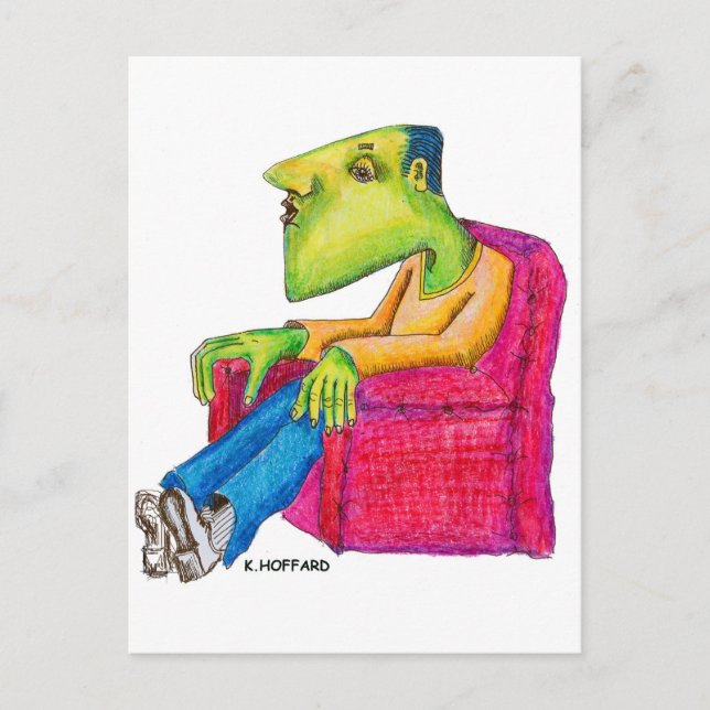 Carte Postale Pomme de terre de canapé (Devant)