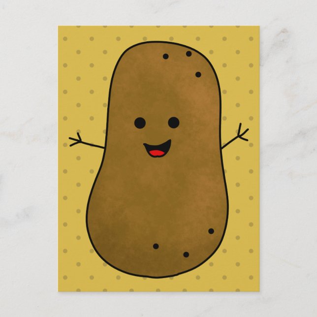 Carte Postale Pomme de terre délicieuse (Devant)