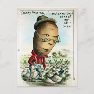 Carte Postale Pomme de terre vintage papa