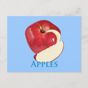 Carte Postale Pomme rouge crêpe