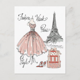 Carte Postale Pomme sauvage Paris Mode Week