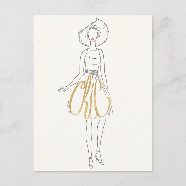 Carte Postale Pomme sauvage | Style Sayings - Robe Chic (Devant)
