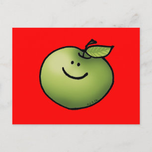 Carte Postale Pomme verte