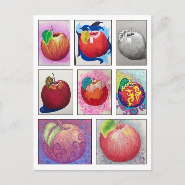 Carte postale Pommes (Devant)