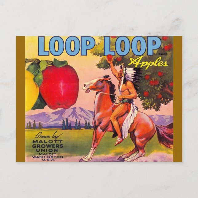 Carte Postale Pommes boucle (Devant)