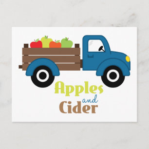 Carte Postale Pommes et cidre