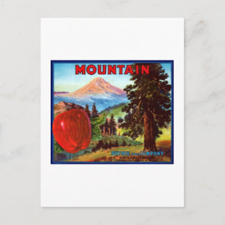 Carte Postale Pommes Portland Orégon de montagne