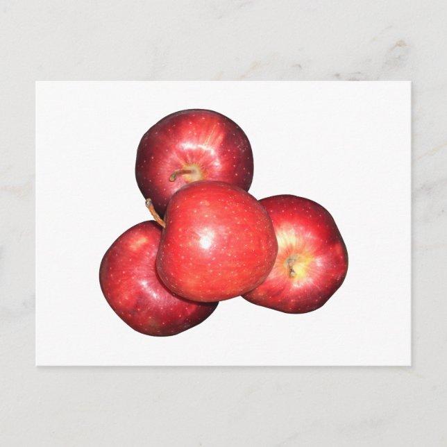 Carte Postale Pommes rouges sucrées et crêpes - Impression de fr (Devant)