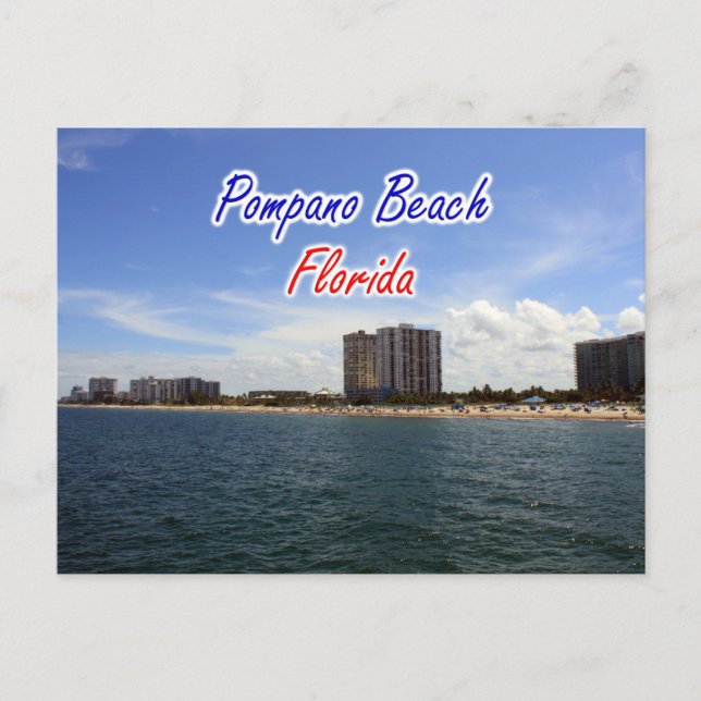 Carte postale Pompano Beach Florida (Devant)