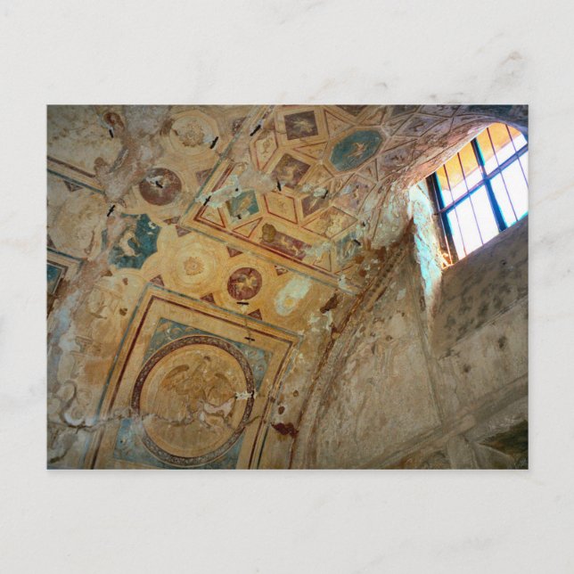 Carte Postale Pompéi, Murals au plafond (Devant)