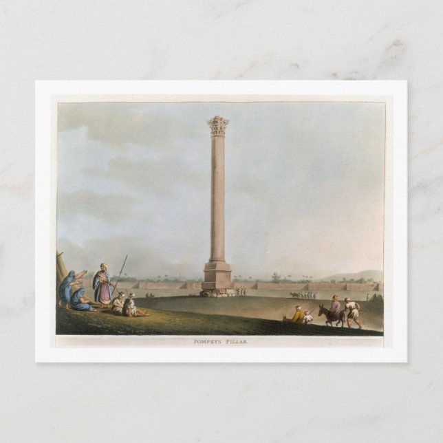 Carte Postale Pompey's Pillar, plate 14 from 'Views in Egypt', e (Devant)