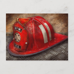 Carte Postale Pompier - Casquette - Un rêve d'enfance