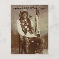 Carte postale Ponca Chief White Eagle