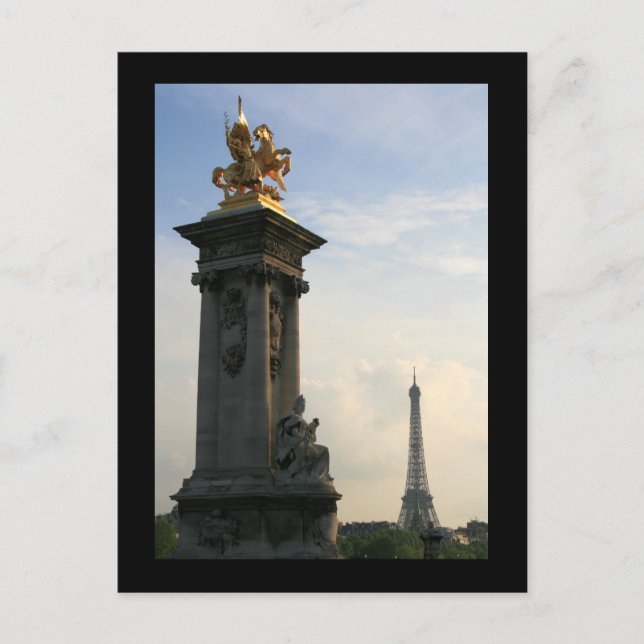 Carte Postale Pont Alexandre III Détail (Devant)