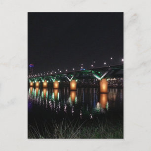 Carte Postale Pont au-dessus de la rivière Han à la nuit