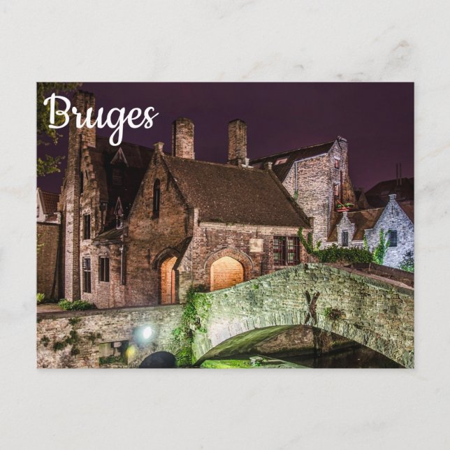 Carte Postale Pont Bonifacius à Bruges (Devant)