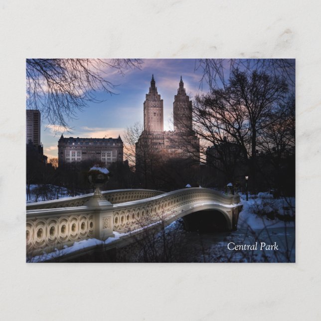 Carte Postale Pont Bow en hiver (Devant)