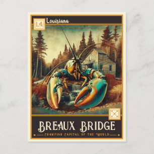 Carte Postale Pont Breaux, Louisiane   VINTAGE