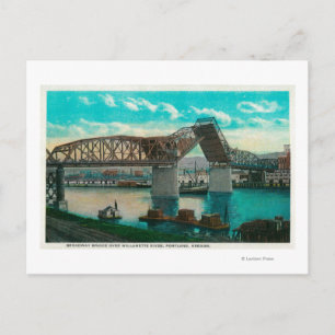 Carte Postale Pont Broadway sur la rivière Willamette