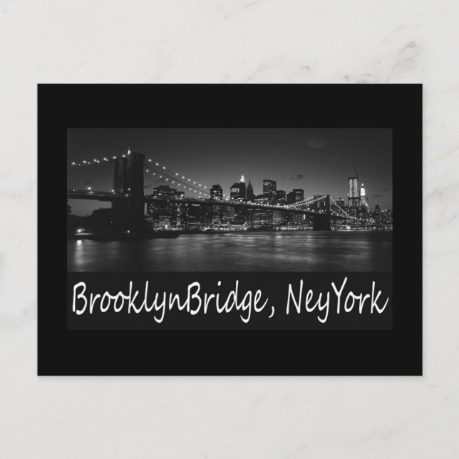 Carte Postale pont brooklyn (Devant)