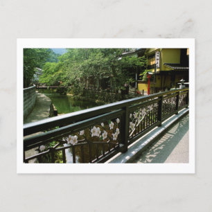 Carte Postale Pont Cherry Blossom en Kinosaki
