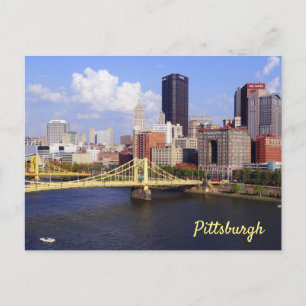 Carte Postale Pont Clemente de Pittsburgh Skyline Allegheny Rive