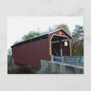 Carte Postale Pont couvert. Comté de Lancaster, PA