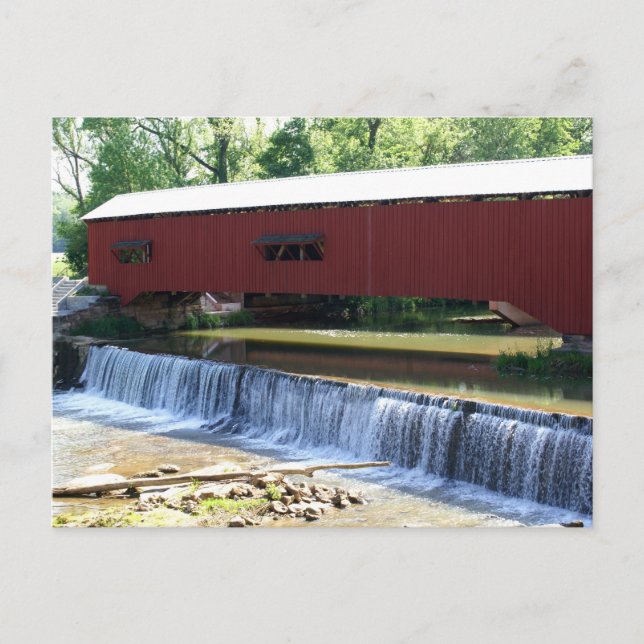 Carte Postale Pont couvert de Bridgeton (Devant)