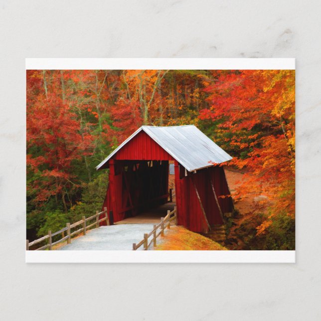 Carte Postale pont couvert de Campbells (Devant)